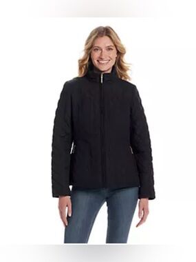Weatherproof Women's Black Quilted Puffer Jacket